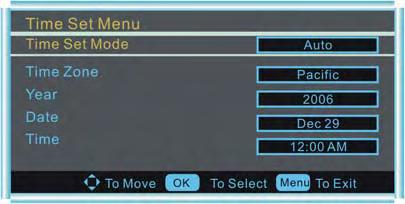 When you are satisfied with your adjustments, press the MENU or EXIT button to exit the main menu.