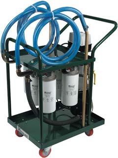 reinforced PC hoses with wands 3-way ball valve to by-pass filters Weight: 86 kg / 190 lbs.