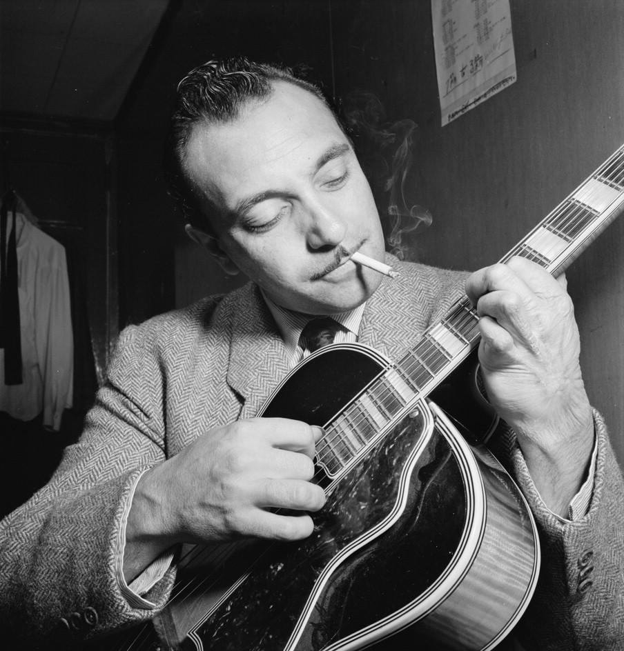 Django Reinhardt is often regarded as one of the greatest guitar players of all time and was the first important European jazz musician who made major contributions to the development of the genre.