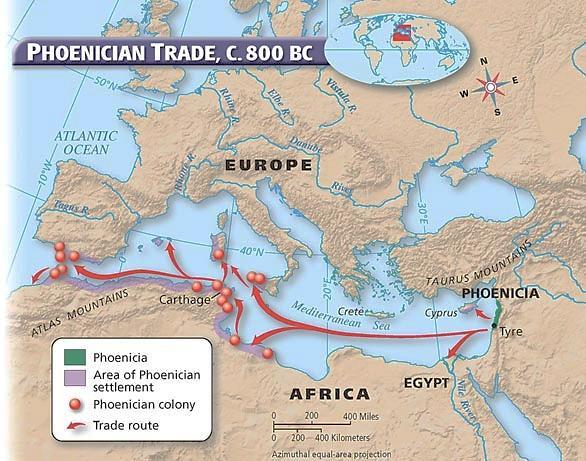 Phoenicia of the second millennium BCE developed a