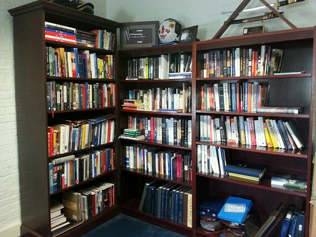 The Admiral s at work library. There s an author named Robert Harris who has written two books on the Romans, one is called Imperium the other is called Conspirata. One of my heroes is Cicero.