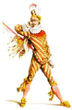Il Capitano often speaks in a Spanish dialect, wears a striped tunic with golden buttons and a feathered hat, and he carries a long sword. He is also usually unmasked.