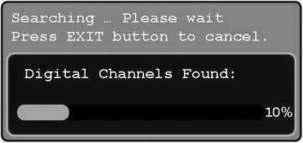 3. Basic Operation 2. After clicking Yes, the DTV box will scan the RF input for all DTV channels, and add these channels to the list of available channels.