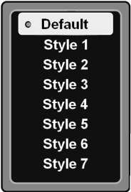 Font Color Font color includes white, black, red, green, blue, yellow, magenta and cyan eight colors. The font color sub-menu is displayed as following figure 17.