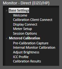 RGB Monitor Calibrate 1D LUT & Color Matrix Back to Calibration Mode Selection Follow this procedure to automatically create and load an optimized 1D LUT monitor calibration file, adjust the color