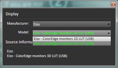 On the Session Setup page, click the Find Meter button. On the Find Meters dialog, select either your EIZO display meter, or your externally connected meter if it is listed, then click Search.