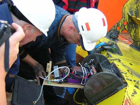 Test results. A prototype of the anchor data acquisition system was tested using a 2 mt Stevpris anchor.