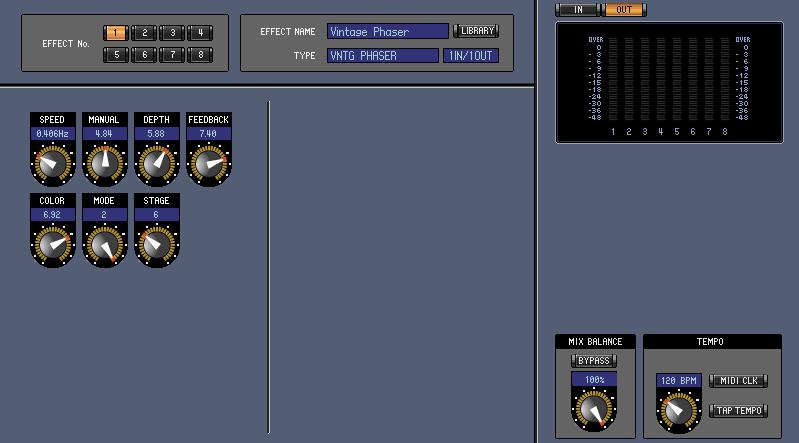 Vintage Phaser Using Vintage Phaser As with other effects, you can recall and edit the Vintage Phaser program on the console or in Studio Manager.