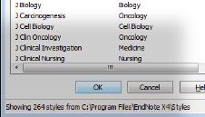 EndNote. 3. Click OK to select the style and then click OK to format your paper.