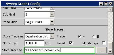 For sweeps, the reference value can be entered in the Sweep Graph Config Panel. Alternatively, Reference in the sweep graph config panel can be set to Meas Panel.