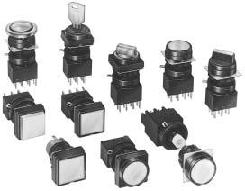 ø22mm - W Series Oiltight W Series Switches and Pilot Devices: 22mm W Series offer flexibility in space-saving package Key features include: P board mount,