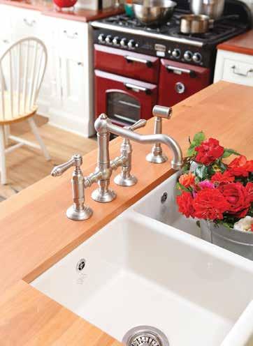 Nicolazzi s premium tapware range made in Italy offers a perfect unison with Shaws butler sinks to create the