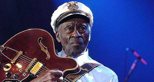Chuck Berry utilized double stops and chords normally used in piano playing rather than the bending and sliding structures