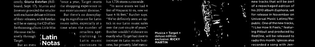 A prime example was its partnership with Martin, wh launched his new studi album, Musica + Alma + Sex (Sny), with a private cncert in early February fr Target emplyees and clients in New Yrk.
