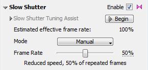 Use the Mode selector to choose between Manual (default) and Adaptive processing modes.