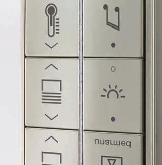 The complete alarm and surveillance system is controlled via the KNX control panels.