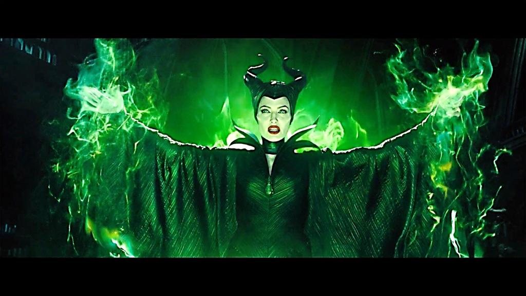 116 Figure 21: Maleficent casting the curse, Maleficent, 2014 It is, however, at this point where the two films seem so identical, that the live action version takes a marked turn in the way it tells
