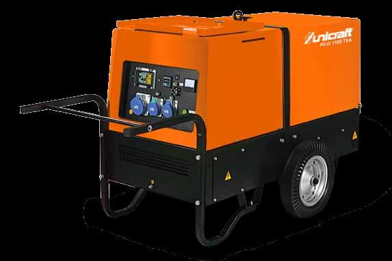 PG series Premium synchronous generators for highly demanding applications, with diesel engine PG-D 600 TEA, PG-D 900 TEA and PG-D 1100 TEA Sound-insulated diesel engine (compliant with noise and