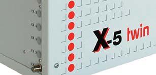 X-5 twin Base unit with 5 slots Base unit with input splitter, power supply and motherboard ideal for supplement of existing CATV- or IF-distribution networks individual assembly and configuration