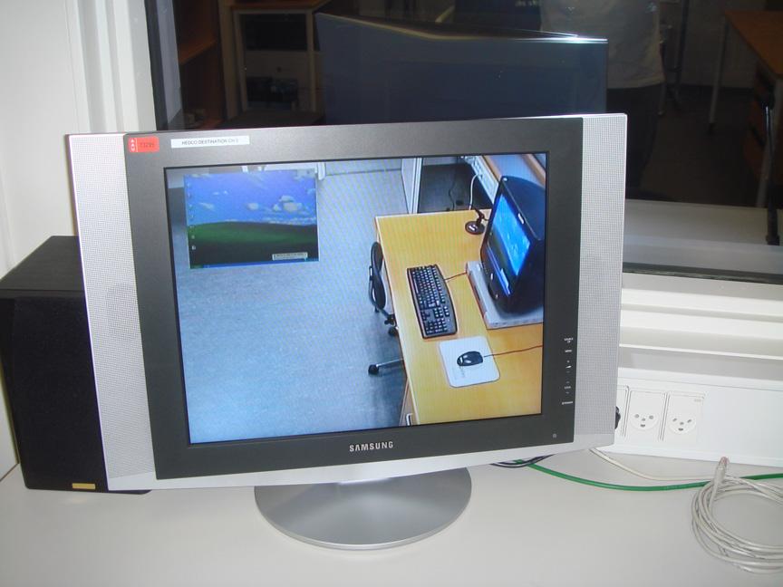 Video being recorded on DVD PC screens in test rooms The light level in the observation room is controlled on a knob near the door.