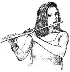 Raised shoulders are often the result of starting to play the flute very young (under 10), when