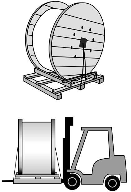 Unloading and moving fiber-optic cable Fiber-optic cable reels are typically delivered on a substantially heavier reel than coaxial cable.