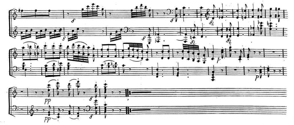 12 Ex. 11: Haydn s Fantasy in C major Hob.XVII: 4, mm. 442-467. Ex. 12: Beethoven s Fantasy op. 77, mm. 239-246.