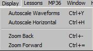 The Vertical Scale Range for the active channel changes when you reposition a waveform to reflect the displayed range. 20.
