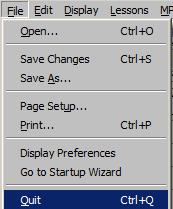 Basic Tutorial 35 Quit BSL 93. Pull down the file menu and select Quit.