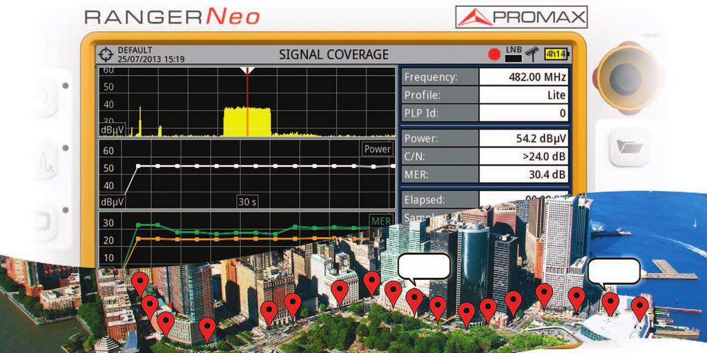 MEASUREMENTS Coverage analysis /Signal Monitoring viewer for
