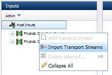 Getting Started 3.5 How to Import Multiple Transport Streams/Input Services The unit is configured using the web browser Graphical User Interface (GUI).