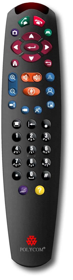 GETTING STARTED GUIDE FOR THE VSX SERIES VSX Series Remote Control End a call Place or answer a call Adjust the camera; navigate through menus Return to the Place a Call (home) screen Increase or