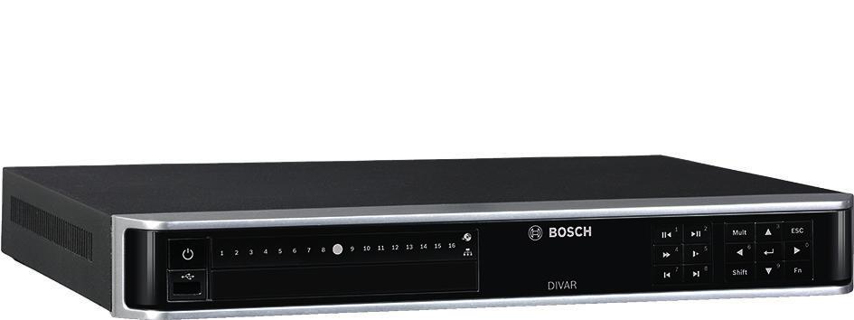 Video DIVAR network 2000 recorder DIVAR network 2000 recorder www.boschsecrity.com APP H.