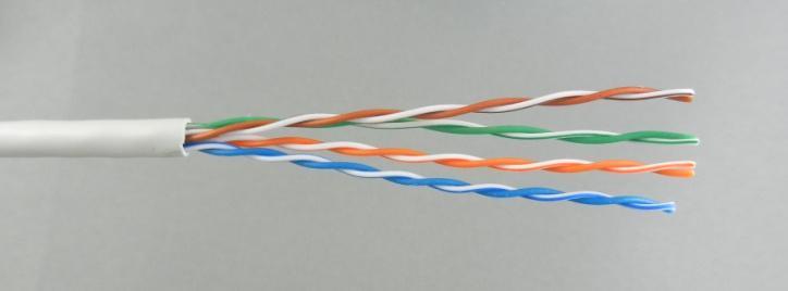 Figure 149 4-pair Unscreened Twisted Pair (UTP) data cables Category 5 ( 5e ) approx. 5 mm diameter 0.