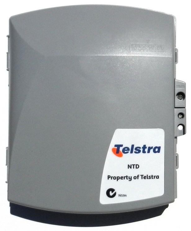 The NTD on the left may be installed by the builder s or customer s registered cabler. Refer to Telstra Document No. 012688, Telstra Network Termination Device Information for Cabling Providers. 3.