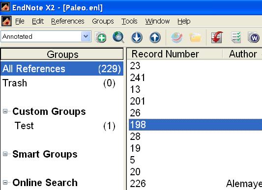 From the Tools menu, choose Show Groups or Hide groups. Deleting a reference from a custom group does not delete it from the library.
