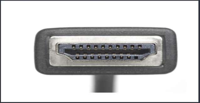 19-pin plug supports: HDMI Under the