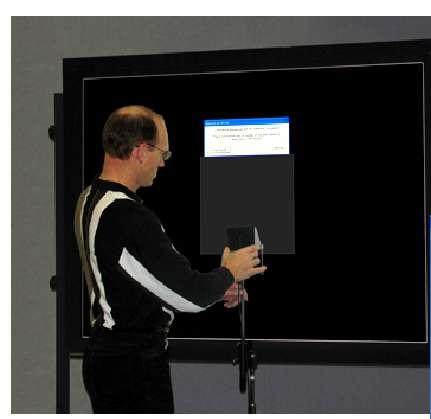 Using the equipment for Front Projector Calibration Always wear an
