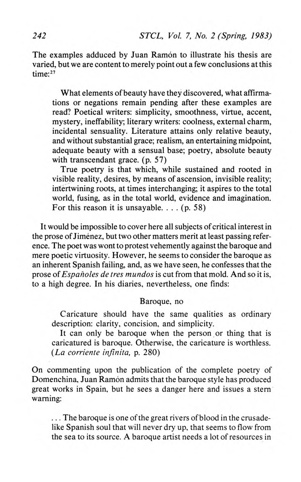 Studies in 20th & 21st Century Literature, Vol. 7, Iss. 2 [1983], Art. 9 242 STCL, Vol. 7, No.
