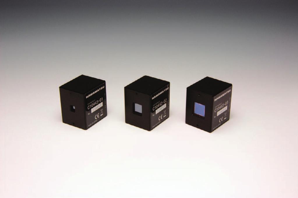 Integrates a -PSD for precision photometry or a 4-segment Si photodiode with low-noise amp in a compact case PSD modules contain a high-precision two-dimensional PSD (position sensitive detector) or