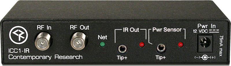 Overview The ICC1-IR IR TV Controller delivers economical 1-way control for TV power, volume, and channels, receiving icc-net network commands over the same broadband coax that carries the CATV