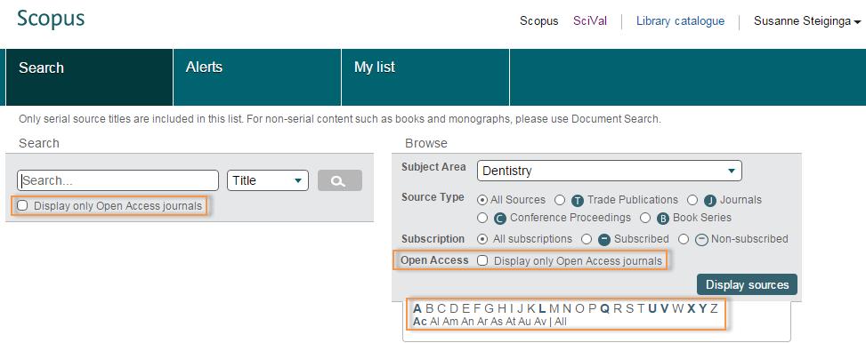 30 30 30 Open Access (OA) Journal indicator OA in Scopus = Gold Open Access and registered at DOAJ / ROAD Currently: out of >21,000 journals = 4,240 OA OA list