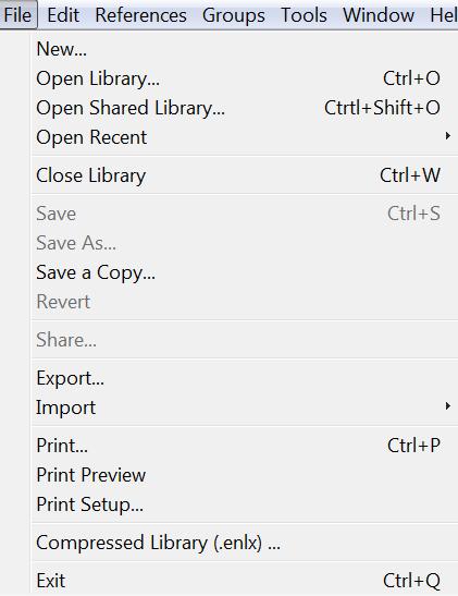 The import filter When a search is complex, it is better to find references using two steps: searching in the database, then importing the desired references into an EndNote library.