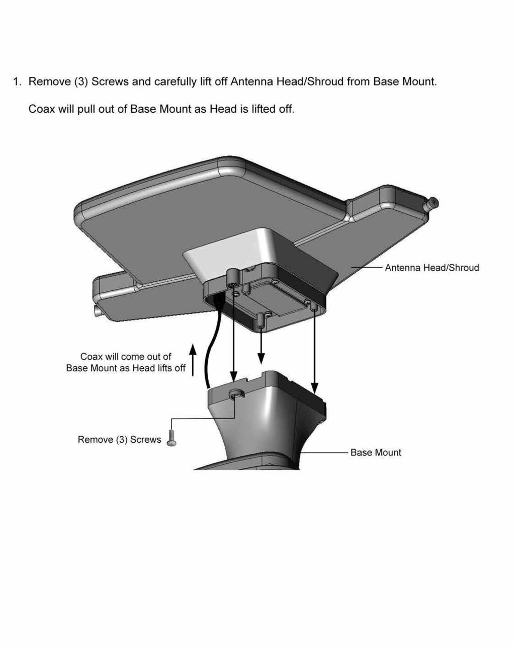 Section 11 REPLACE ANTENNA HEAD NOTE: Turn