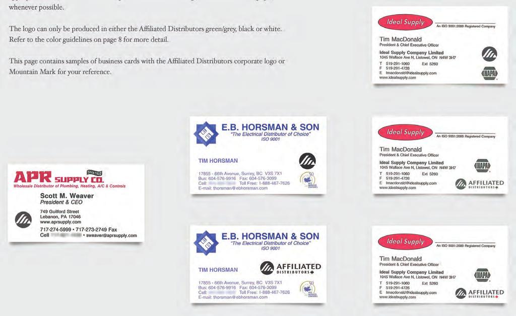 Logo Placement Associate Business Cards Associates. We have many partners with whom we are proud to be associated.
