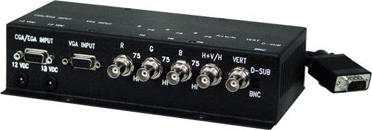 Determine Video Plug input from your System: The (UVI) box supports D-SUB or BNC: D-SUB, 15HD (VGA) D-SUB, 9HD (CGA / EGA) TTL BNC (COMPOSITE / SYNC ON GREEN / SEPARATE SYNC / SEPARATE COMP.