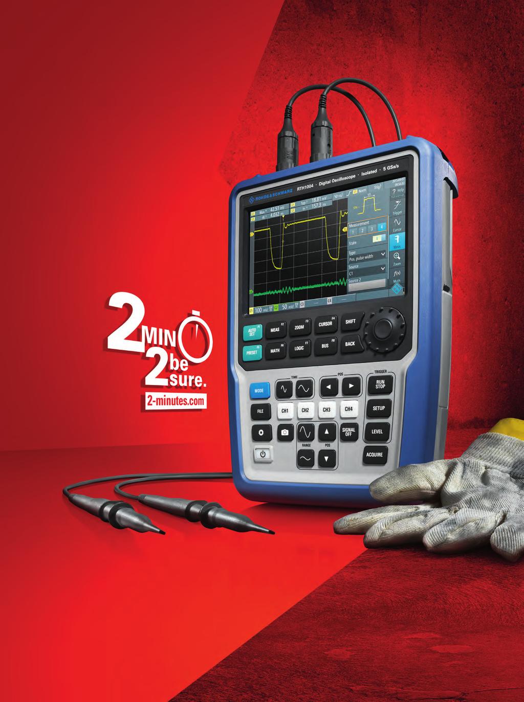 Scope of the art Scope Rider Handheld digital oscilloscope Lab performance in a rugged and