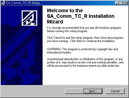 Once the Serial Graphic User Interface Program is executed, the main window and RS-232C port setup window will appear at the same time.