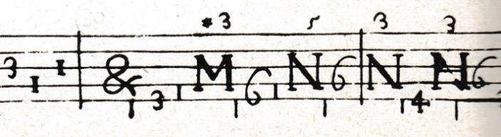 8v b.31-2 M* is however used in the passacaglia Sop. I, in A major (1643, p.34 b.