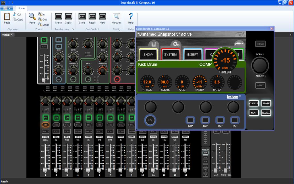 FUNCTION FOCUS Function Focus is a feature introduced on the Soundcraft Si Compact brought into the Si EXPRESSION by popular demand allowing pinpoint adjustment of any controls and settings.